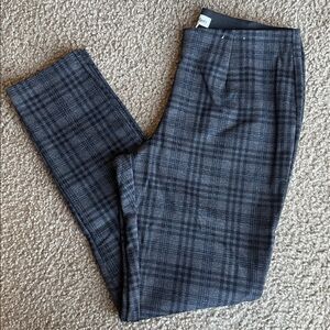 Calvin Klein Navy Checkered Skinny Pants